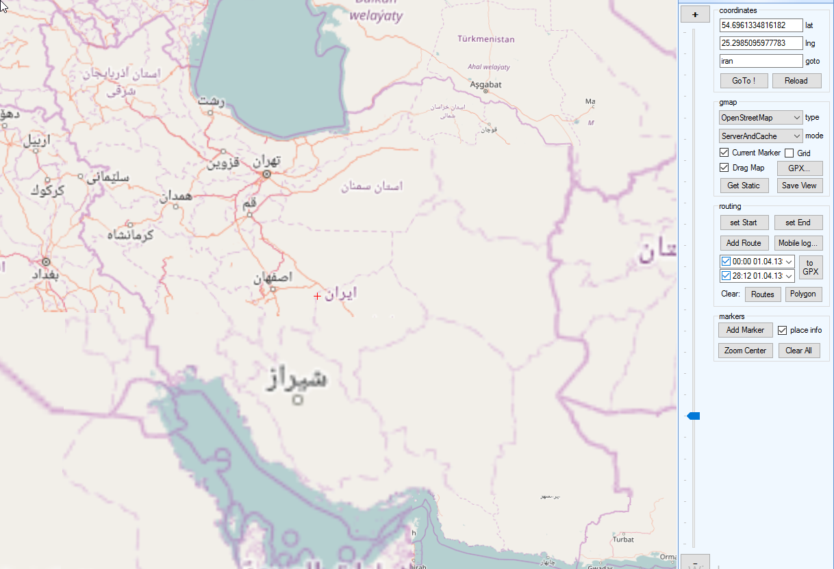 سورس کد نمایش نقشه با GMap.NET در #C