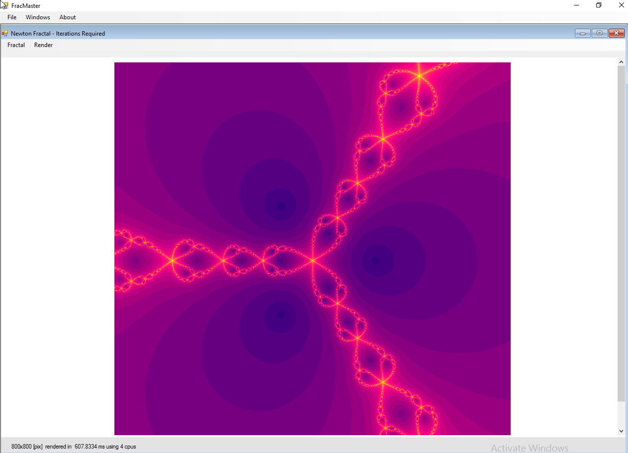 سورس کد render و نمایش fractal در سی شارپ