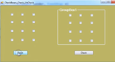 ویدئو آموزش Check و unCheck کردن چک باکس های درون فرم در #C