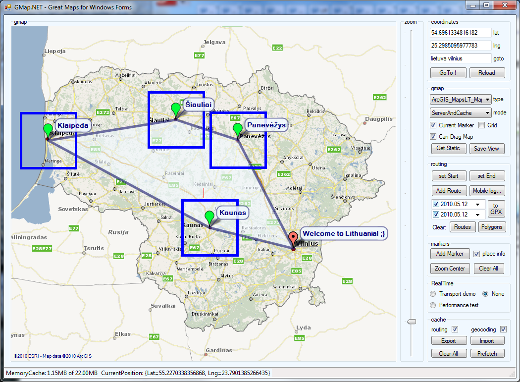 سورس کد نمایش نقشه با GMap.NET در #C