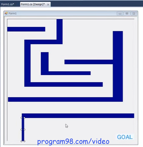 آموزش ساخت بازی Maze در سی شارپ c#.net